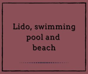 Lido, swimming pool and beach